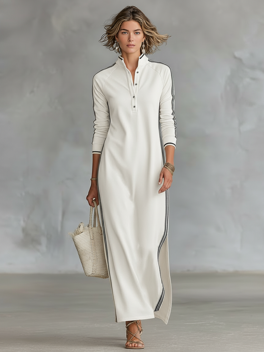 Minimalistisches Maxikleid Langarm: Bequem & Stylisch für Jeden Tag 3