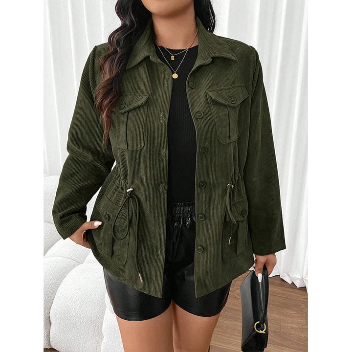 Modische Damen Cord Jacke mit Praktischen Taschen für Jeden Anlass 1