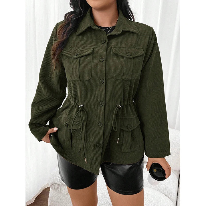 Modische Damen Cord Jacke mit Praktischen Taschen für Jeden Anlass 2