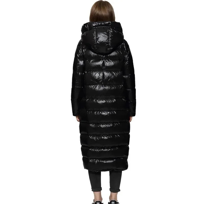 Modische Damen Daunenjacke Lang für Herbst und Winter – Schutz und Stil in Einem 2