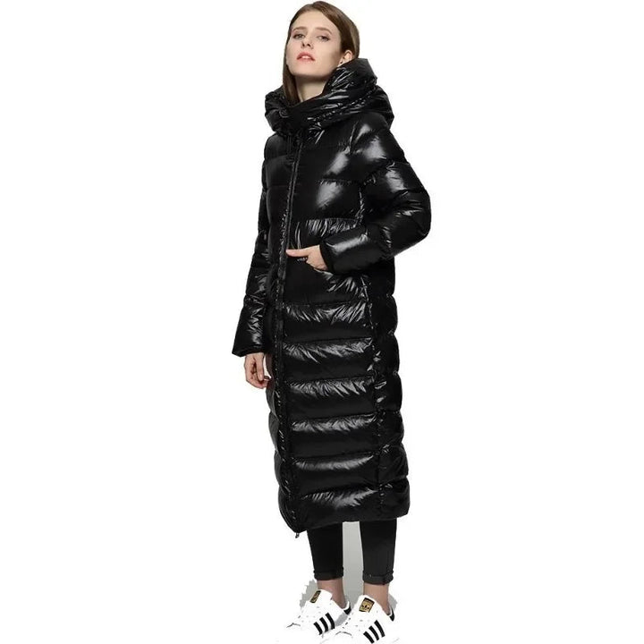 Modische Damen Daunenjacke Lang für Herbst und Winter – Schutz und Stil in Einem 3