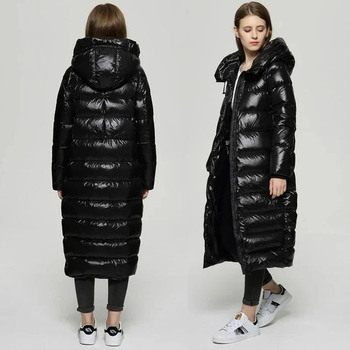 Modische Damen Daunenjacke Lang für Herbst und Winter – Schutz und Stil in Einem 4