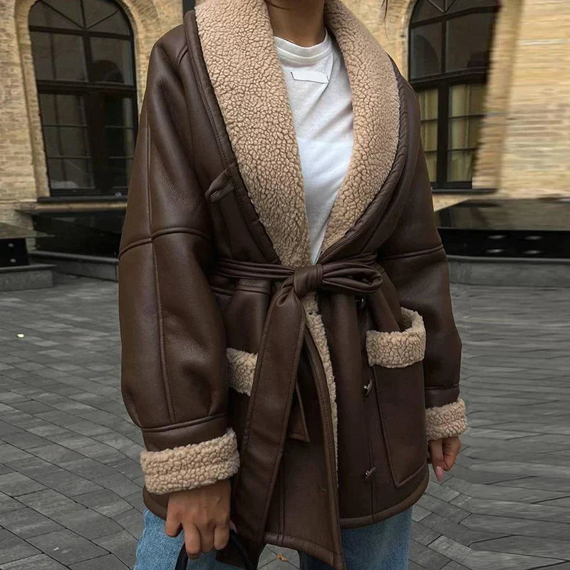 Modische Damenjacke mit Gürtel – Stilvoll und Vielseitig für den Winter 1