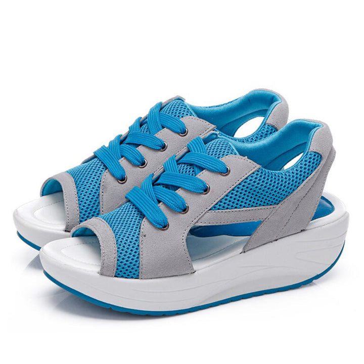 Muffin-Sandalen mit Kontrastfarbigem Ausschnitt 2