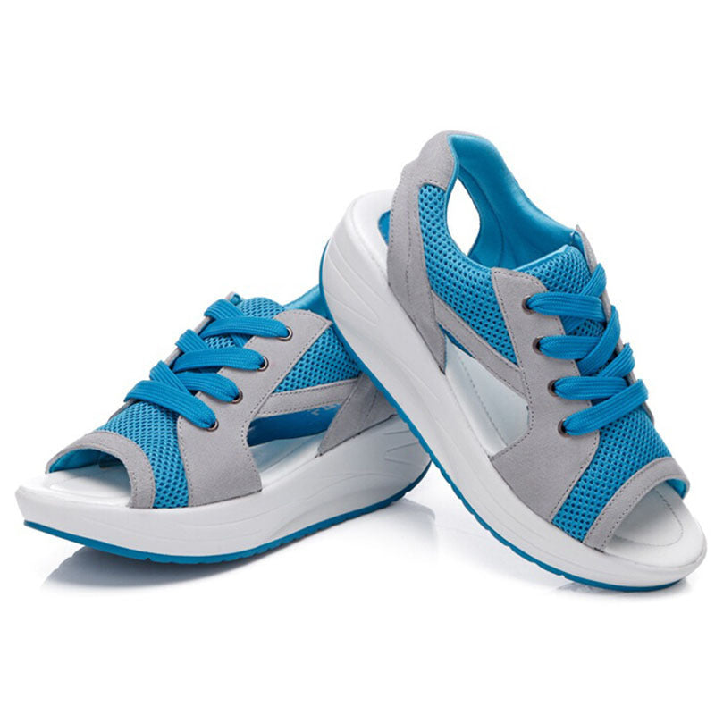 Muffin-Sandalen mit Kontrastfarbigem Ausschnitt 4