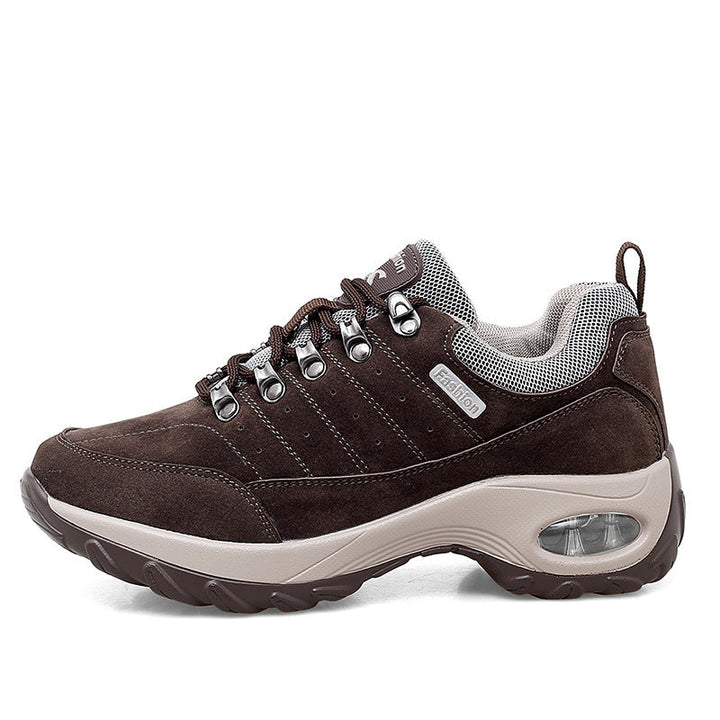Damen Atmungsaktive Mesh Wanderschuhe Mit Erhöhter Sohle Komfort