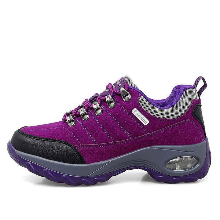 Damen Atmungsaktive Mesh Wanderschuhe Mit Erhöhter Sohle Komfort