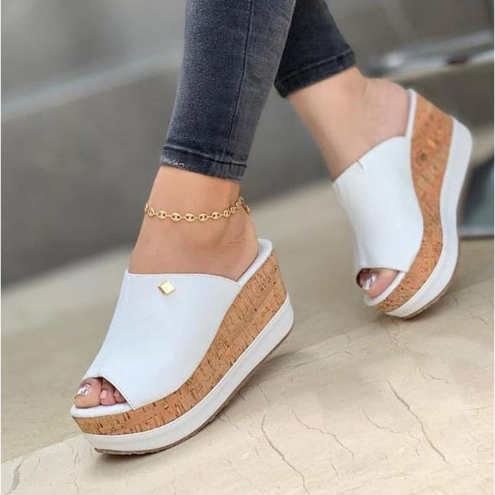 Damen Elegante Offene Keilsandalen – Bequeme Sommerschuhe