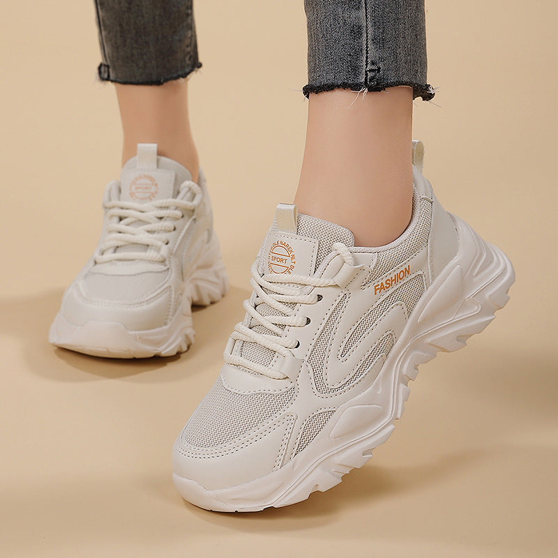 Damen Sportliche Sneakers Mit Atmungsaktivem Obermaterial – Gepolsterte Komfortschuhe
