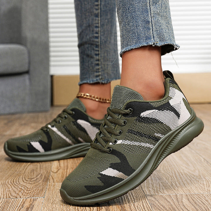 Damen Sportliche Sneaker Mit Belüftetem Obermaterial – Gepolsterter Komfortschuh