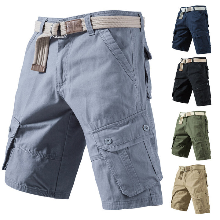 Einfarbige Sommershorts für Herren