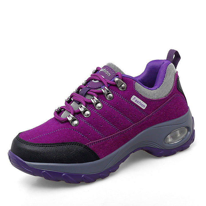 Damen Atmungsaktive Mesh Wanderschuhe Mit Erhöhter Sohle Komfort