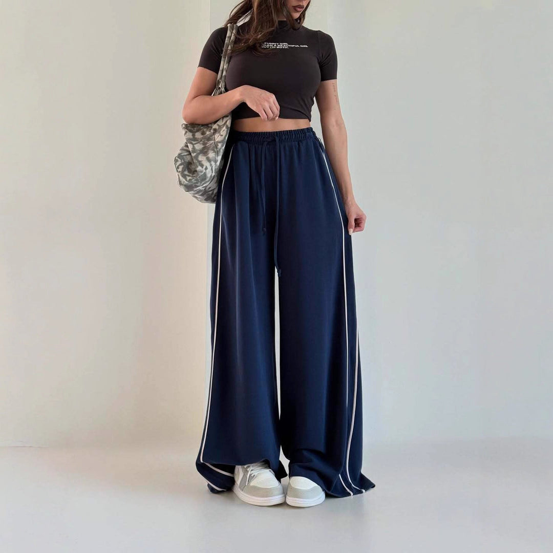 Damen Weit Geschnittene Sporthose – Lockerer Schnitt Mit Seitentaschen