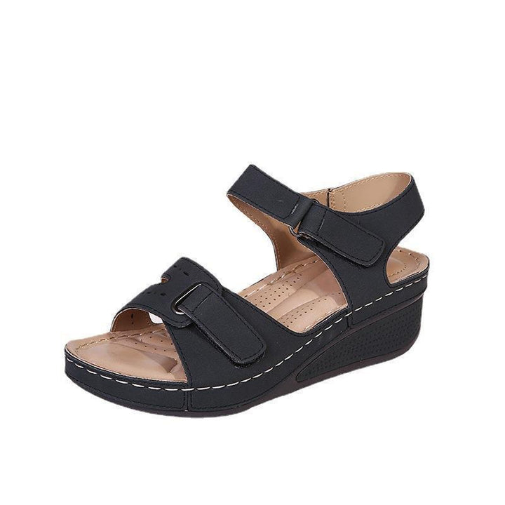 Damen Orthopädische Plateau Keilsandalen – Verstellbare Komfort Riemen