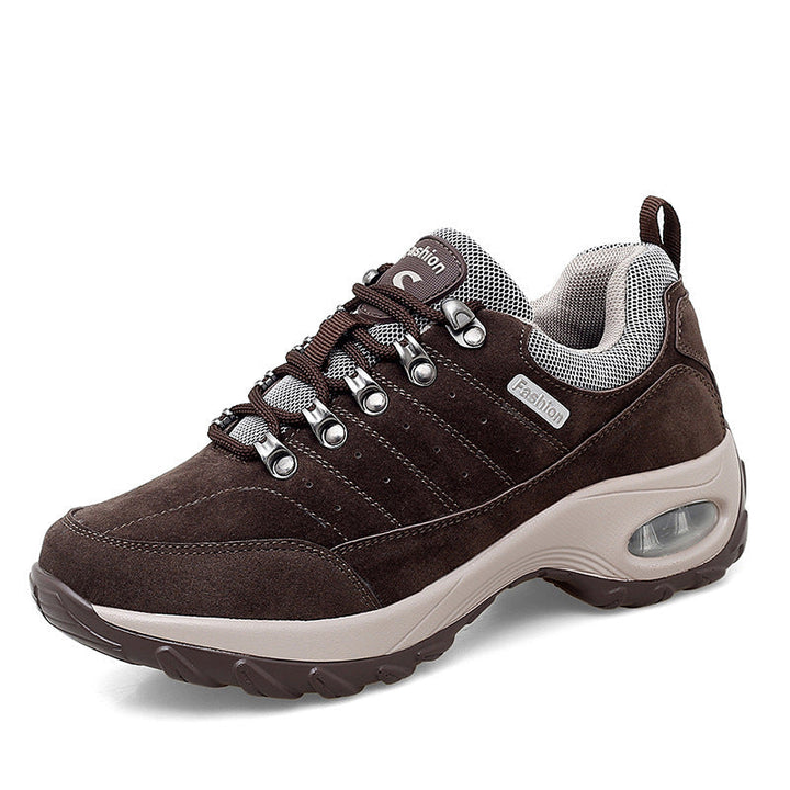 Damen Atmungsaktive Mesh Wanderschuhe Mit Erhöhter Sohle Komfort