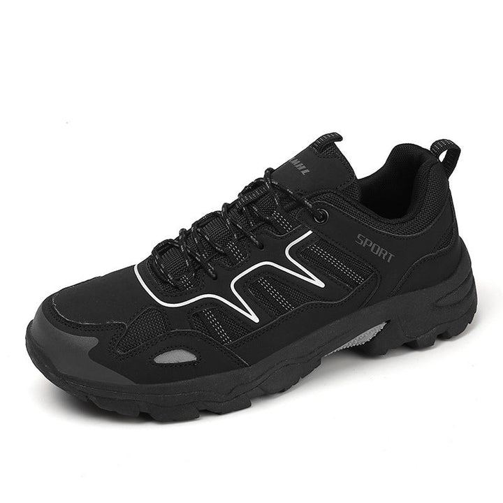 Damen Graue Rutschfeste Sneaker Mit Schnürung Und Komfortpassform