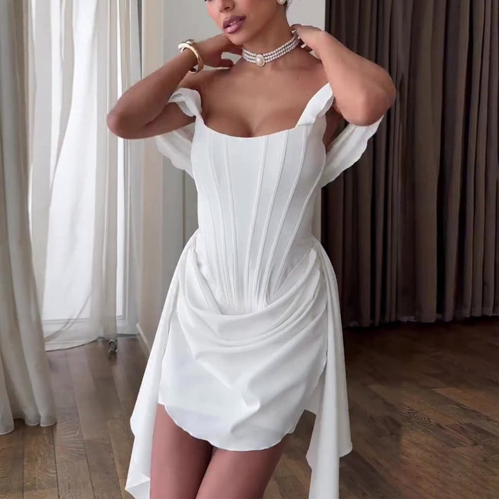 Damen Trägerloses Korsett Basque Taille Hochzeitskleid – Luxuriöses Brautkleid
