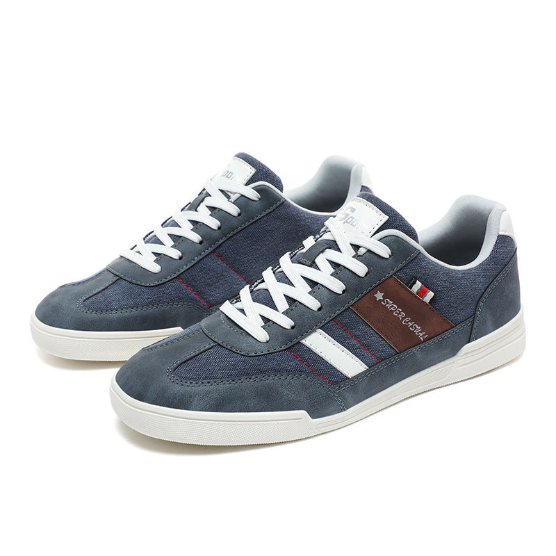 Damen Blaue Schnür-Sneaker Mit Rutschfester Sohle – Gepolsterte Komfortschuhe