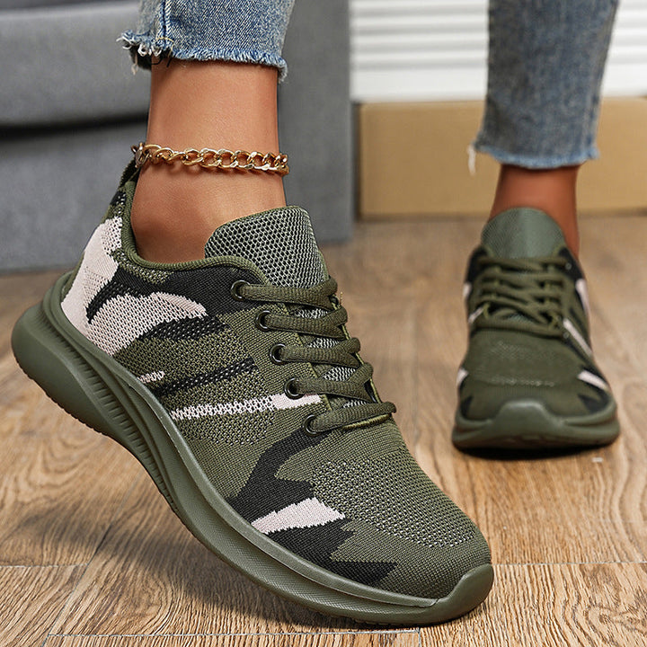 Damen Sportliche Sneaker Mit Belüftetem Obermaterial – Gepolsterter Komfortschuh