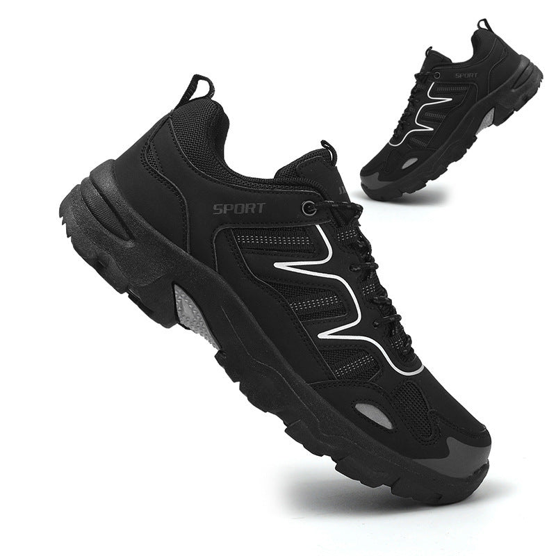 Damen Graue Rutschfeste Sneaker Mit Schnürung Und Komfortpassform