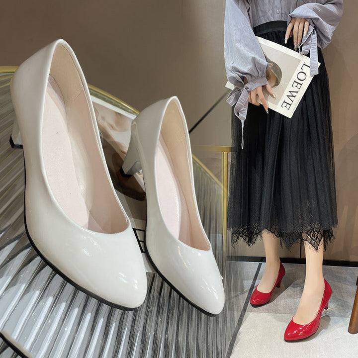 Damen Elegante Pumps Mit Blockabsatz – Bequeme Klassische Schuhe