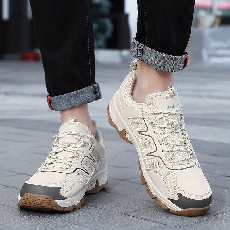 Damen Graue Rutschfeste Sneaker Mit Schnürung Und Komfortpassform