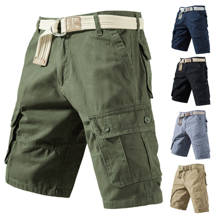 Einfarbige Sommershorts für Herren