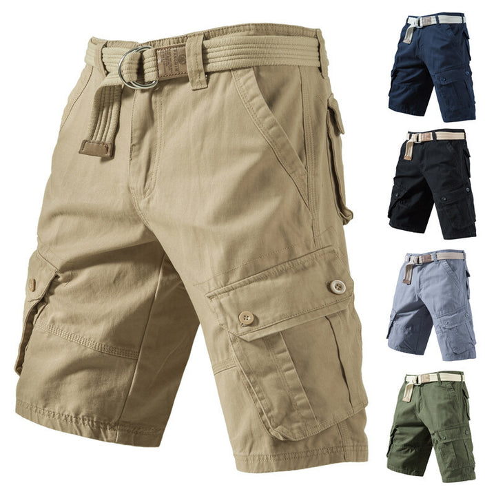 Einfarbige Sommershorts für Herren