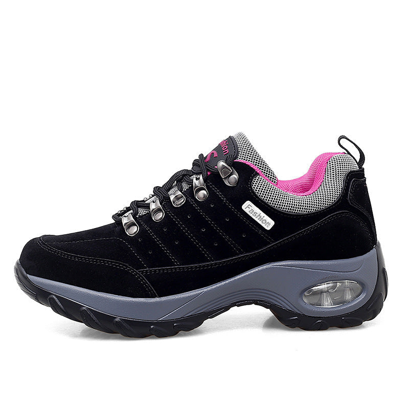 Damen Atmungsaktive Mesh Wanderschuhe Mit Erhöhter Sohle Komfort