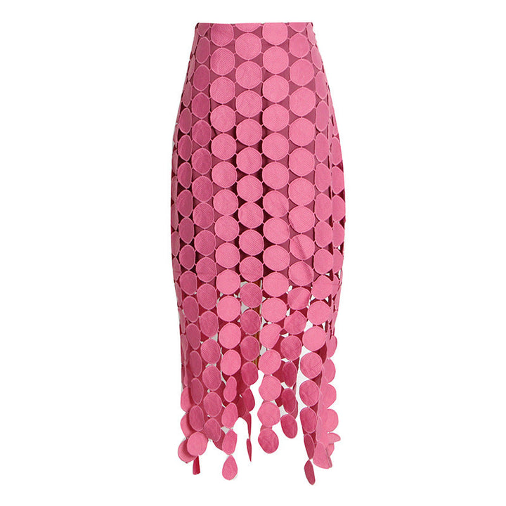 Circle‑Maxirock Fransen – Femininer Sommerrock aus veganer Micro‑Viskose