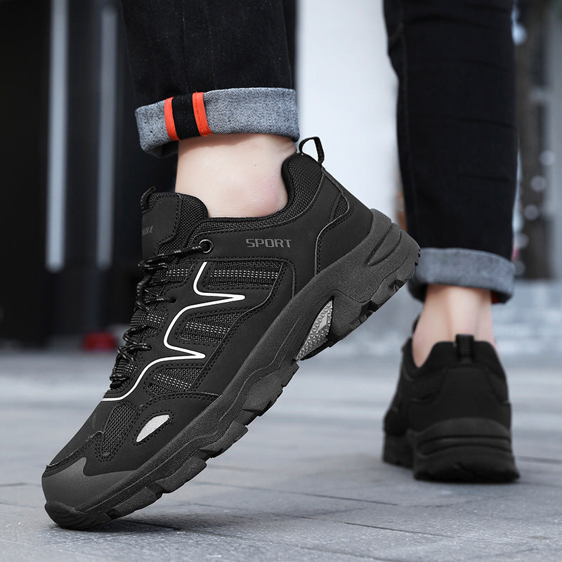 Damen Graue Rutschfeste Sneaker Mit Schnürung Und Komfortpassform