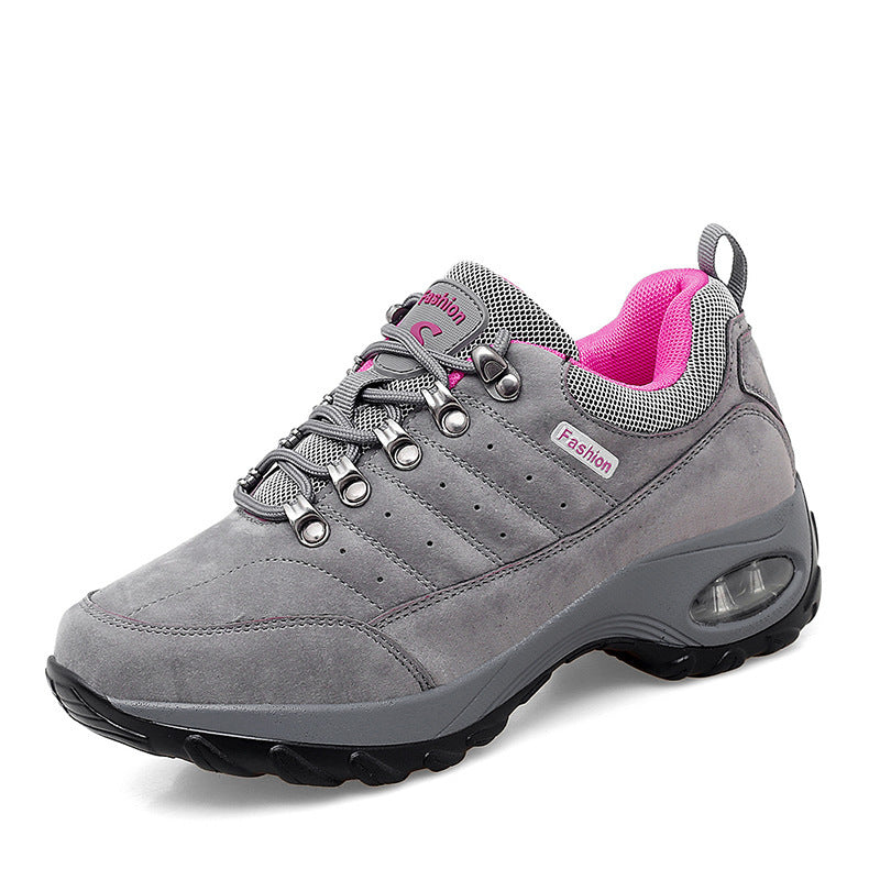 Damen Atmungsaktive Mesh Wanderschuhe Mit Erhöhter Sohle Komfort