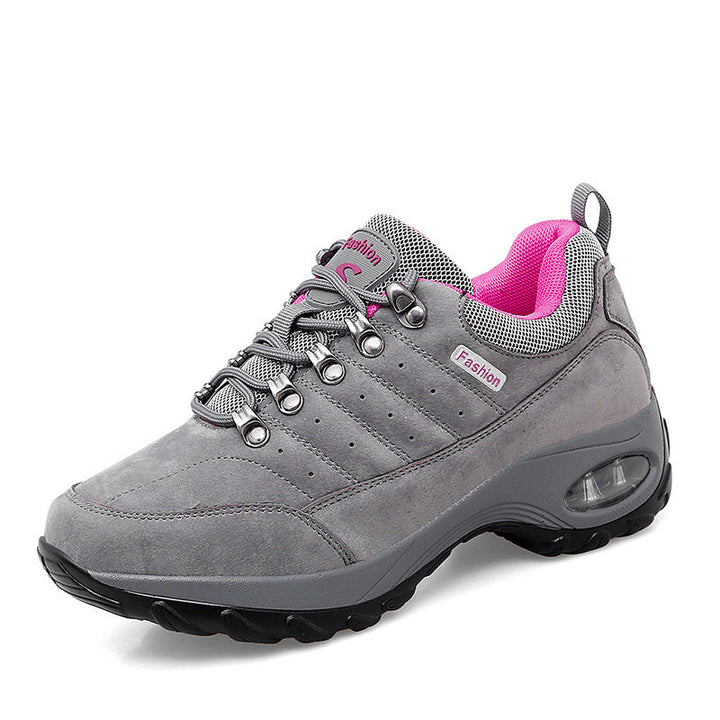 Damen Atmungsaktive Mesh Wanderschuhe Mit Erhöhter Sohle Komfort