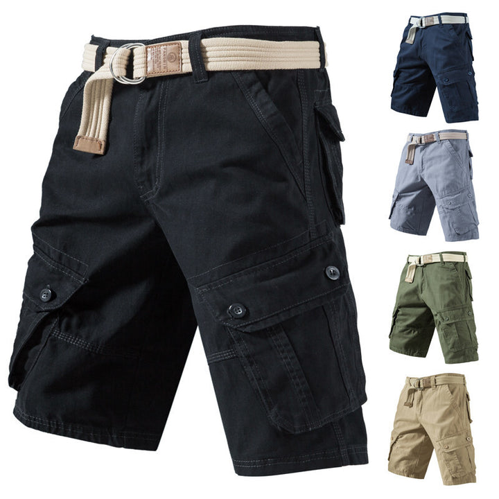 Einfarbige Sommershorts für Herren