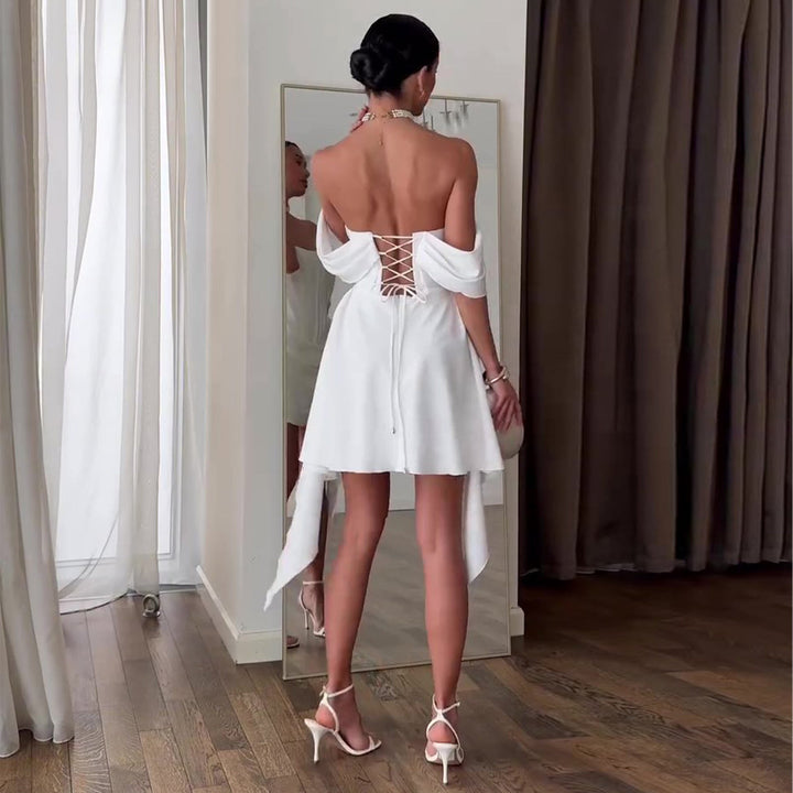 Damen Trägerloses Korsett Basque Taille Hochzeitskleid – Luxuriöses Brautkleid