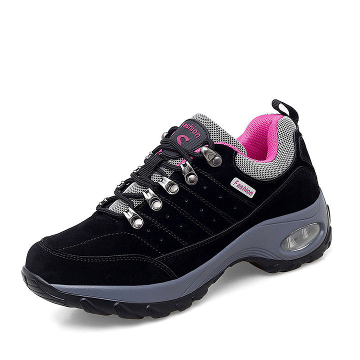 Damen Atmungsaktive Mesh Wanderschuhe Mit Erhöhter Sohle Komfort