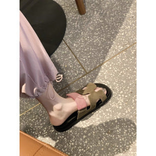 Damen Kunstleder Sandalen Mit Verstellbaren Riemen – Bequeme Sommerschuhe