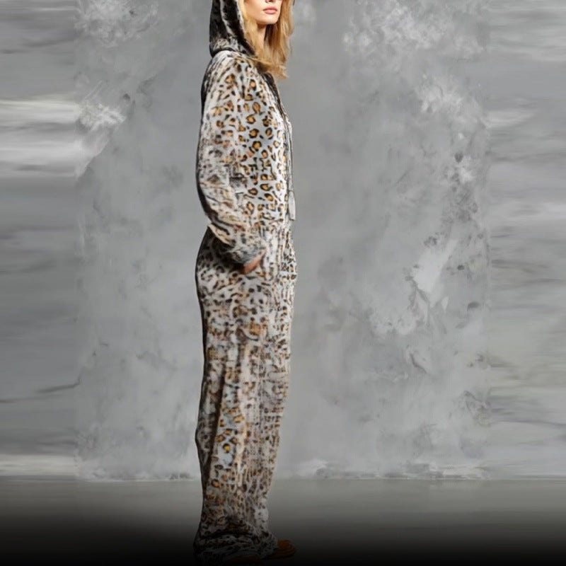 Damen Bequemer Reißverschluss Jumpsuit – Lang Mit Taschen