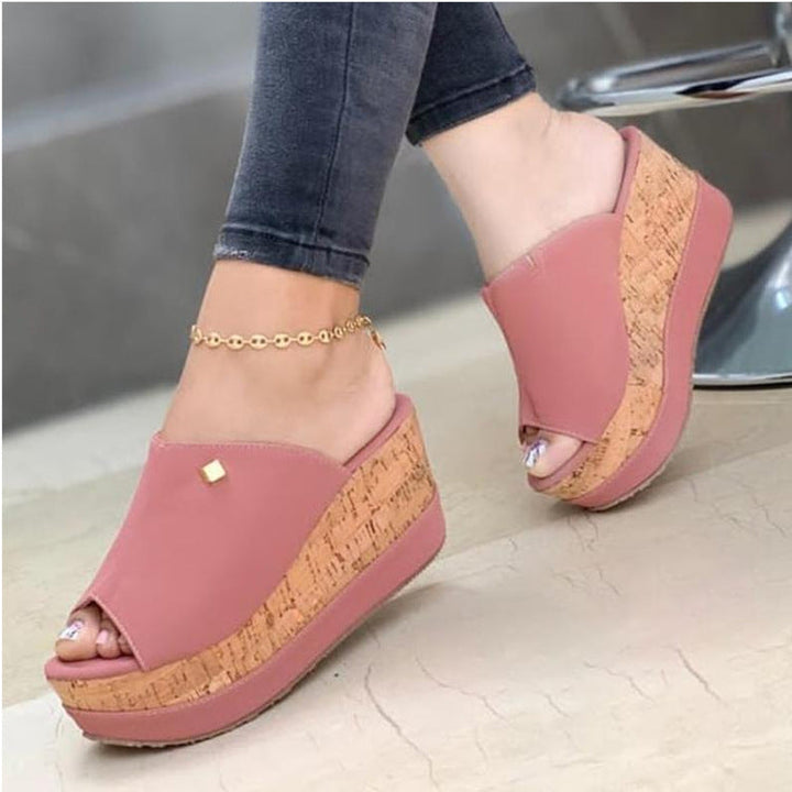 Damen Elegante Offene Keilsandalen – Bequeme Sommerschuhe