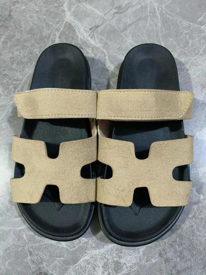 Damen Kunstleder Sandalen Mit Verstellbaren Riemen – Bequeme Sommerschuhe