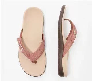 Damen Flip-Flops Mit Verstellbarem Riemen Und Ergonomischer Sohle