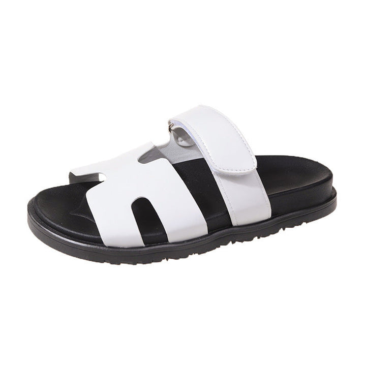 Damen Kunstleder Sandalen Mit Verstellbaren Riemen – Bequeme Sommerschuhe
