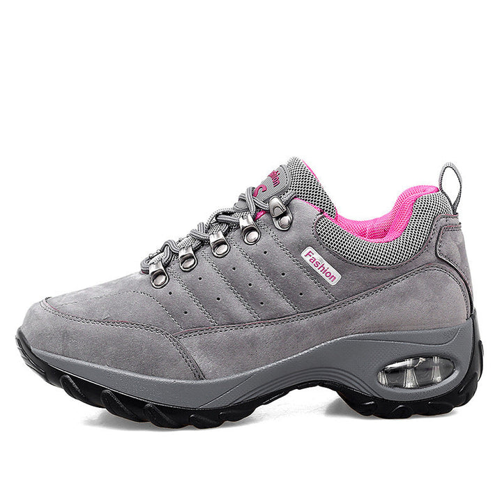 Damen Atmungsaktive Mesh Wanderschuhe Mit Erhöhter Sohle Komfort