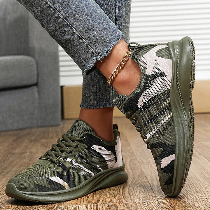 Damen Sportliche Sneaker Mit Belüftetem Obermaterial – Gepolsterter Komfortschuh