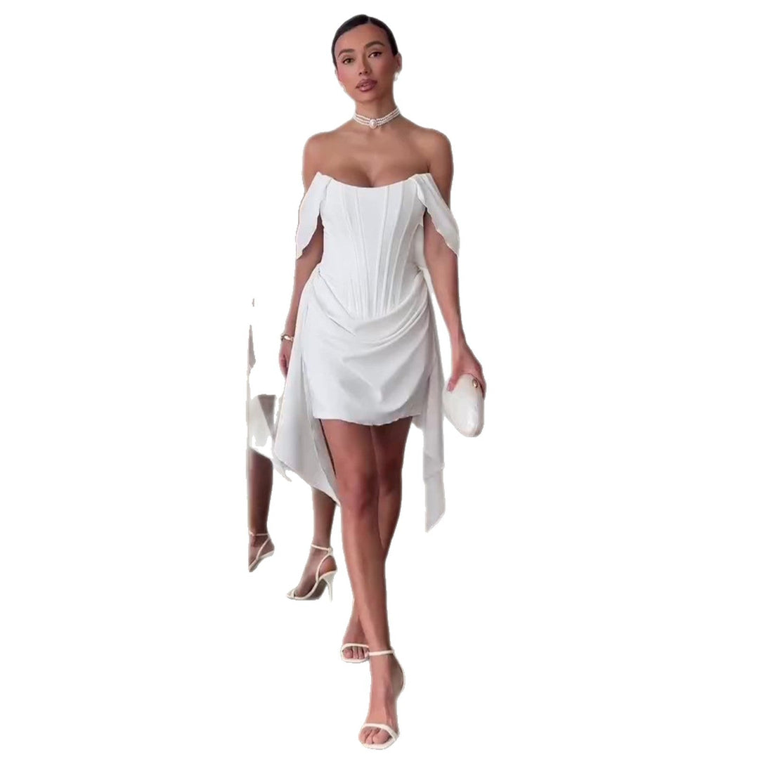Damen Trägerloses Korsett Basque Taille Hochzeitskleid – Luxuriöses Brautkleid