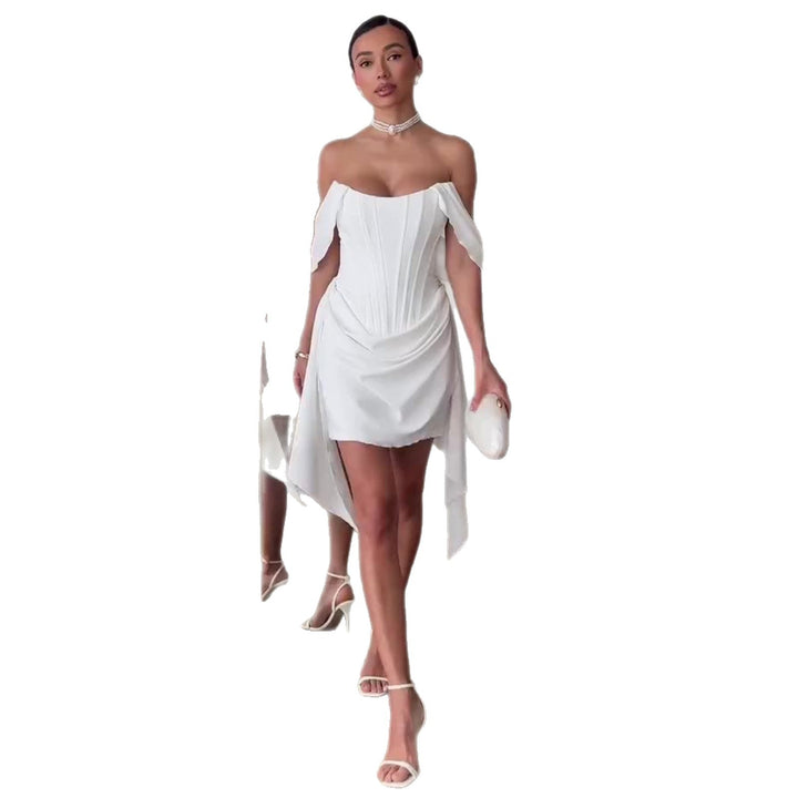 Damen Trägerloses Korsett Basque Taille Hochzeitskleid – Luxuriöses Brautkleid