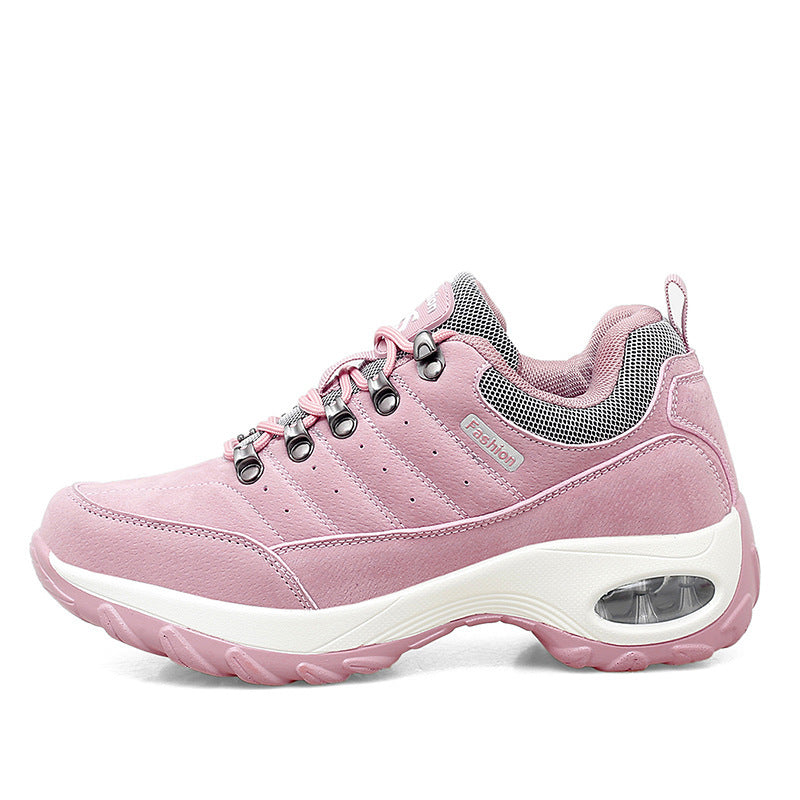 Damen Atmungsaktive Mesh Wanderschuhe Mit Erhöhter Sohle Komfort