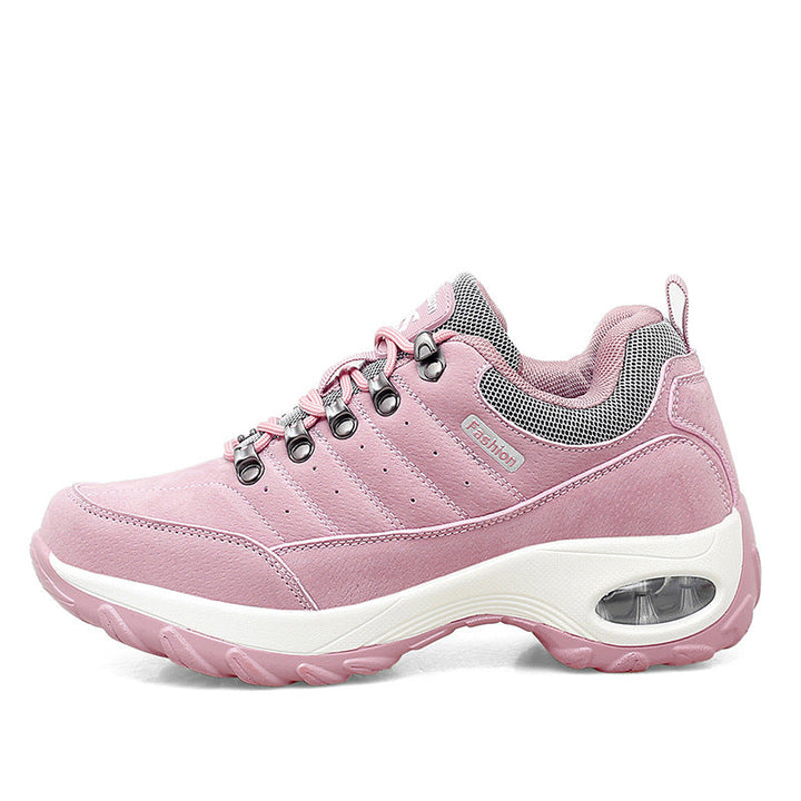 Damen Atmungsaktive Mesh Wanderschuhe Mit Erhöhter Sohle Komfort