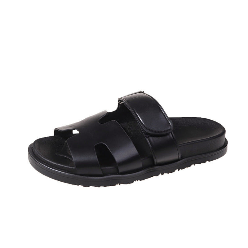 Damen Kunstleder Sandalen Mit Verstellbaren Riemen – Bequeme Sommerschuhe