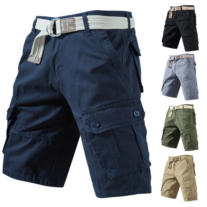 Einfarbige Sommershorts für Herren